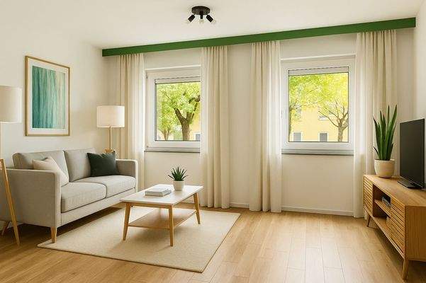 244-2 Wohnzimmer Einrichtungsbeispiel