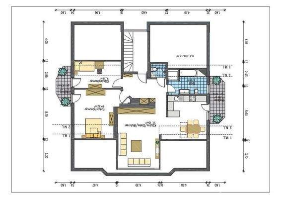 Grundriss mit Masse 98,12 conv 0