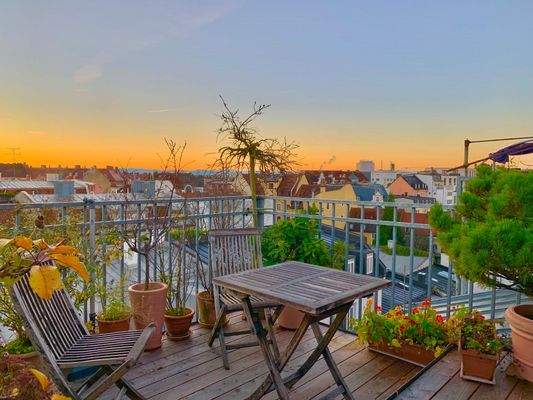 Sunset über den Dächern von München