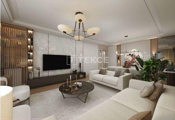 Apartments in Complex with Rich Landscaped Garden in İstanbul