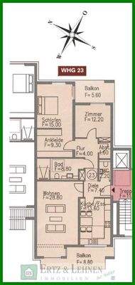 Grundriss Wohnung 23
