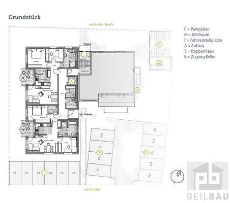 Lageplan - Übersicht Erdgeschoss
