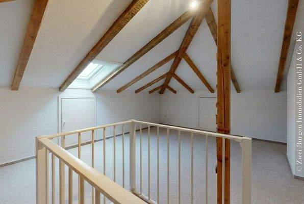 Spitzboden beheizt + Fenster