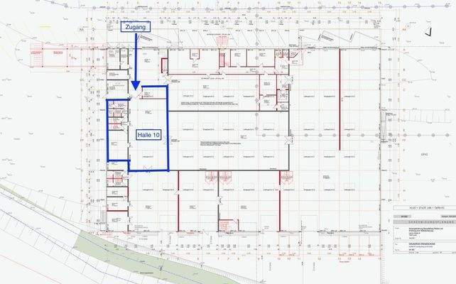 Grundriss Halle Abschnitt 10