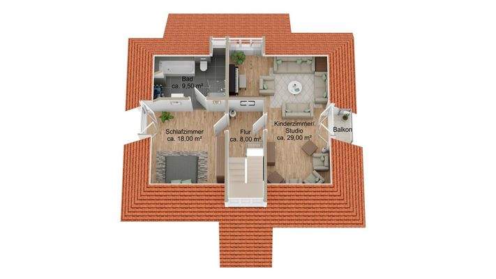 Grundriss Dachgeschoss