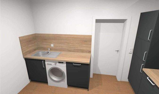 Einbauküche ohne Waschmaschine
