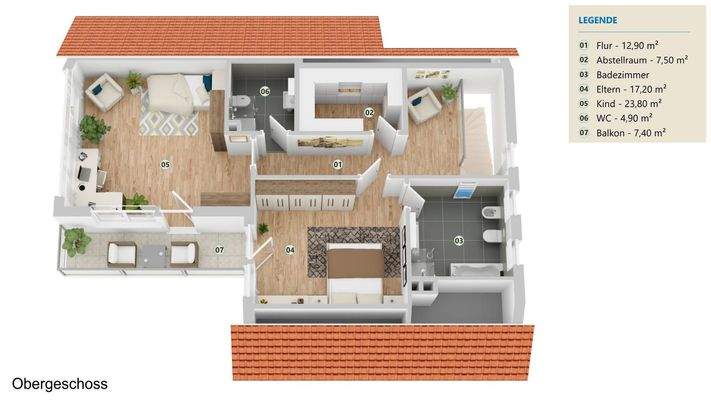 Grundriss Obergeschoss