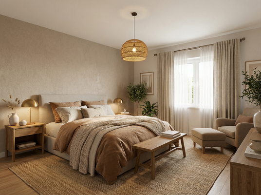 KI generiertes Schlafzimmer