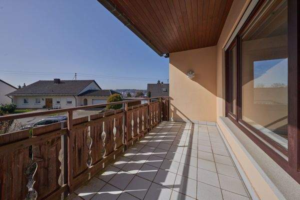 Balkon im Erdgeschoss