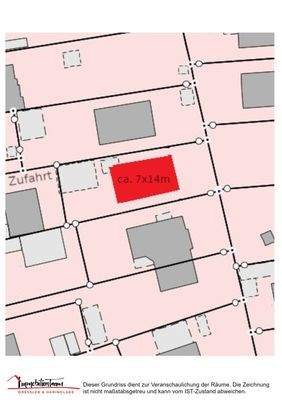 Grundstück mit Skizze