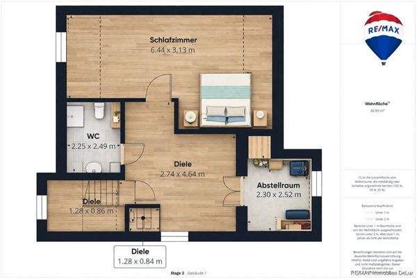 REMAX Immobilien DeLux Einfamilienhaus 2.OG Schiffweiler Mark Borowicz