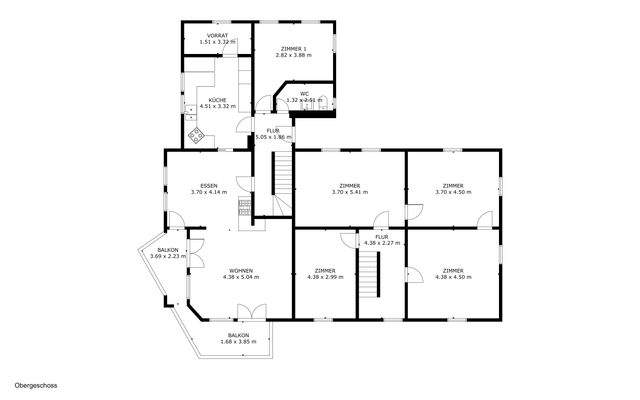 Grundriss Obergeschoss