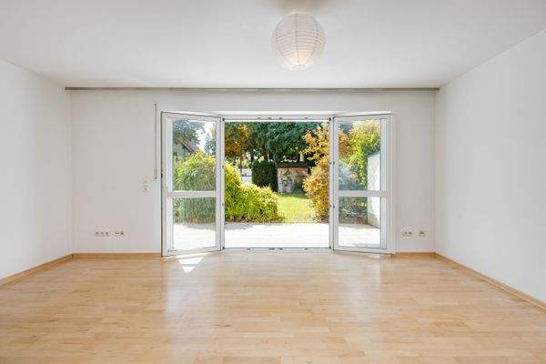 Fließender Gartenübergang