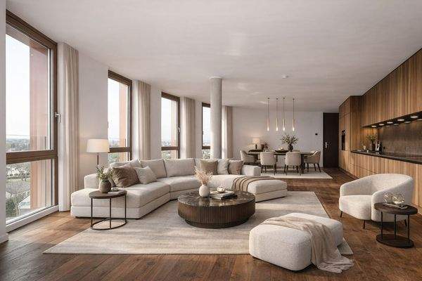 Wohnbereich- Visualisiert