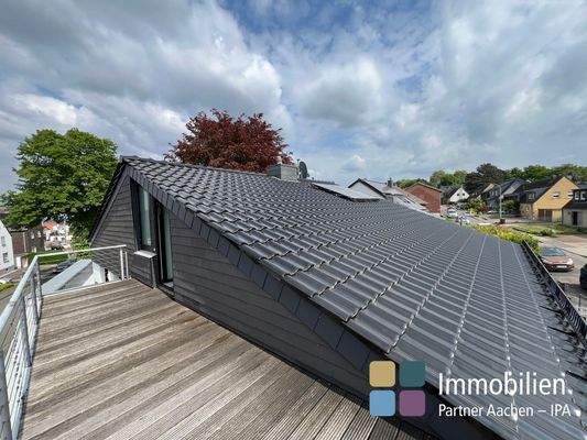 Seitliche Dach Terrasse
