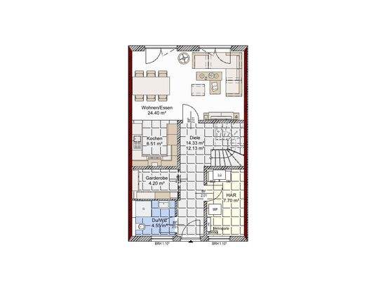 Baufeld_3_Reihenhaus_EG_innen