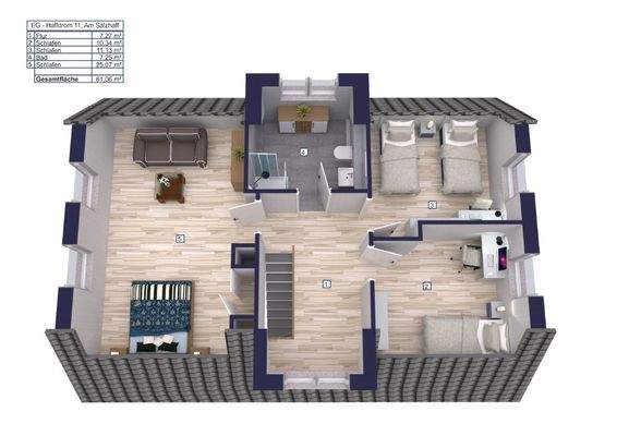 Visualisierung Dachgeschoss