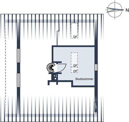 Dachgeschoss Wohnfläche ca. 16 m²