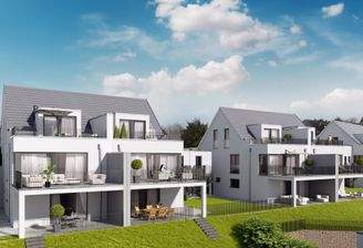 Gartenbereich m. Loggia u. Terrasse