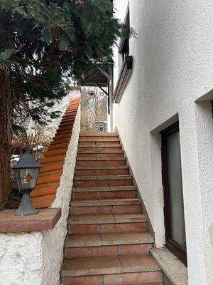 Treppe zum Hauseingang