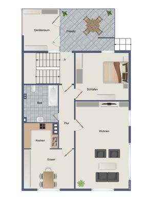 Erdgeschoss (kein Maßstab)