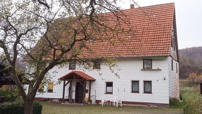 Hann. Münden-Gimte - Ein- bis Zweifamilienhaus auf herrlichem Grundstück