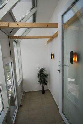 Zugang von Küche in Garten