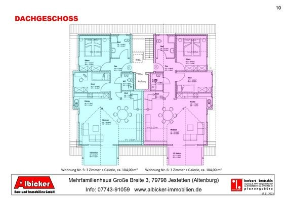 Übersicht Dachgeschoss