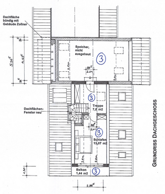 Grundriss Dachgeschoss