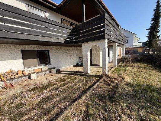 Hausansicht vom Garten aus