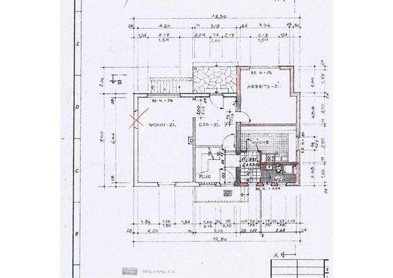 Grundrisszeichnung Erdgeschoss