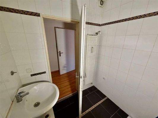 Waschmaschinenplatz im Bad