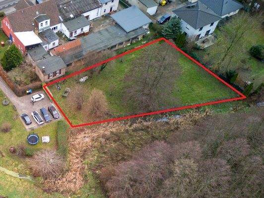 Luftbild bebaubares Grundstück