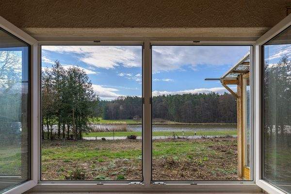 Blick vom Wohnzimmer aus