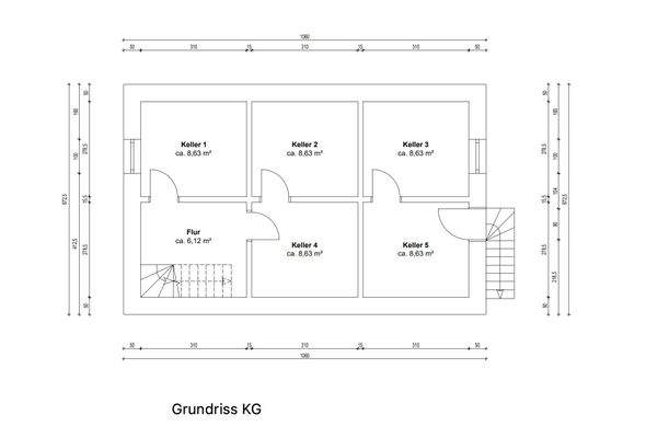 Grundriss Kellergeschoss 