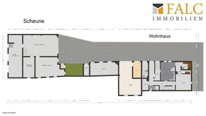 Komplett-Ansicht Gebäude