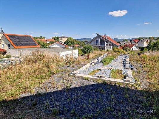 Ansicht Streifenfundamente