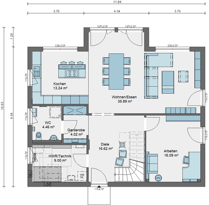 Grundriss Erdgeschoss