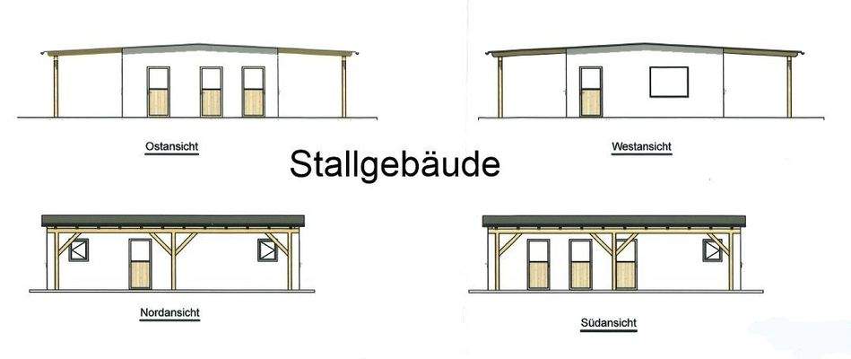 Ansichten Stallgebäude