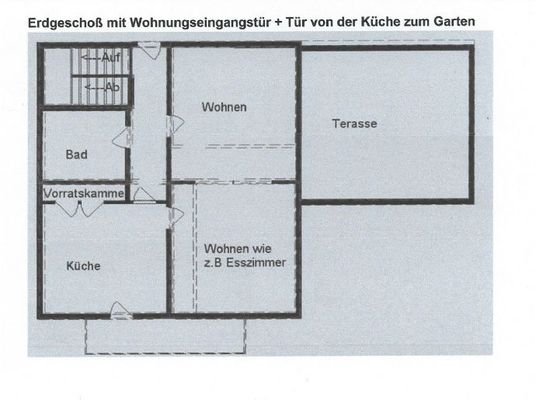 Grundriss Erdgeschoß