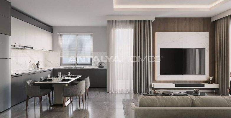 Properties in a Complex with Pool in Alanya Mahmutlar