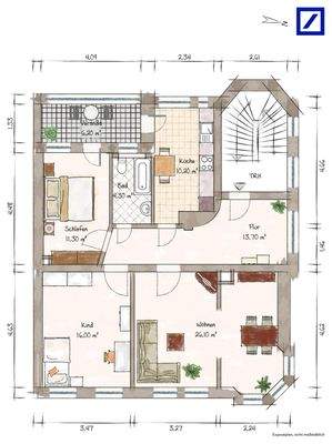 Grundriss 1. Obergeschoss