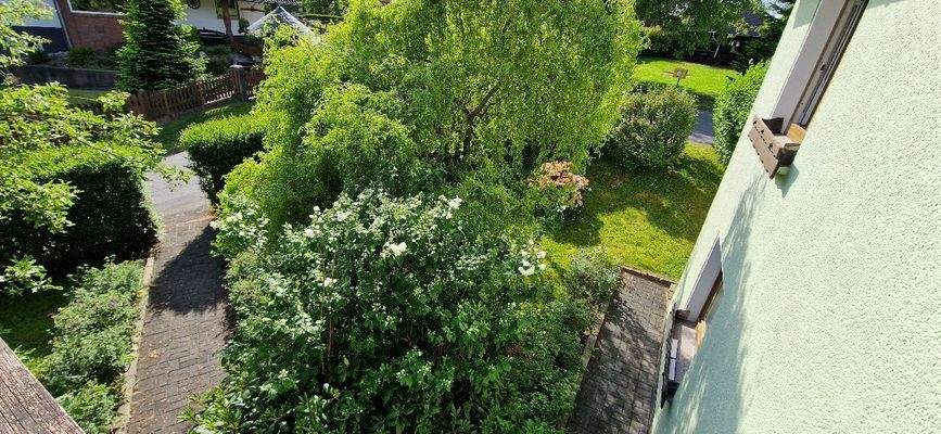 Balkon Gartenansicht