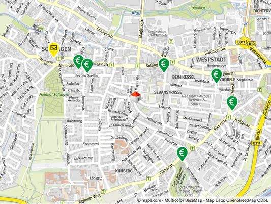 Geolyzer Kartenausschnitt