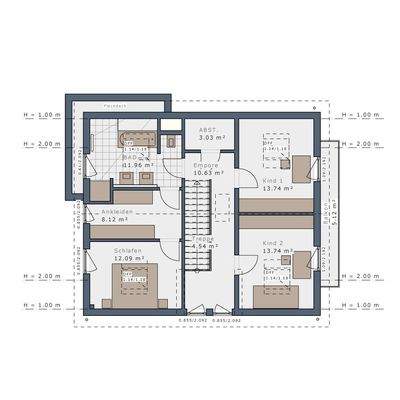 Grundriss Obergeschoss