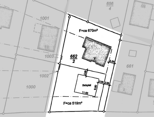 Ausschnitt Lageplan