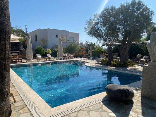 Furnished Flat with a Sea-View Terrace in Bodrum Türkbükü