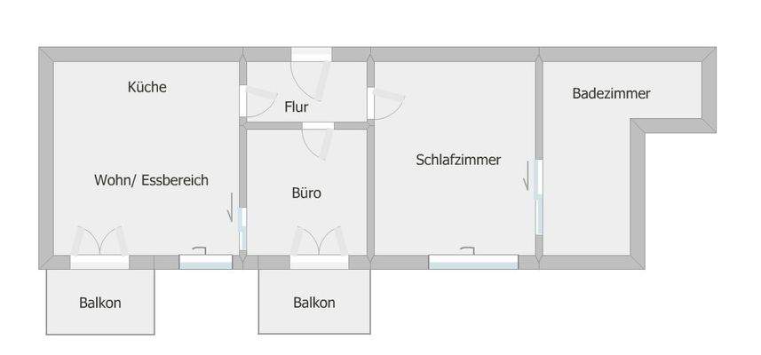 gezeichneter Grundriss