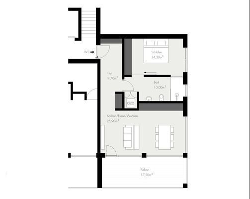 Wohnung 3 (1. OG)