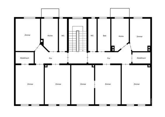 Grundriss 1.,2.,4.OG